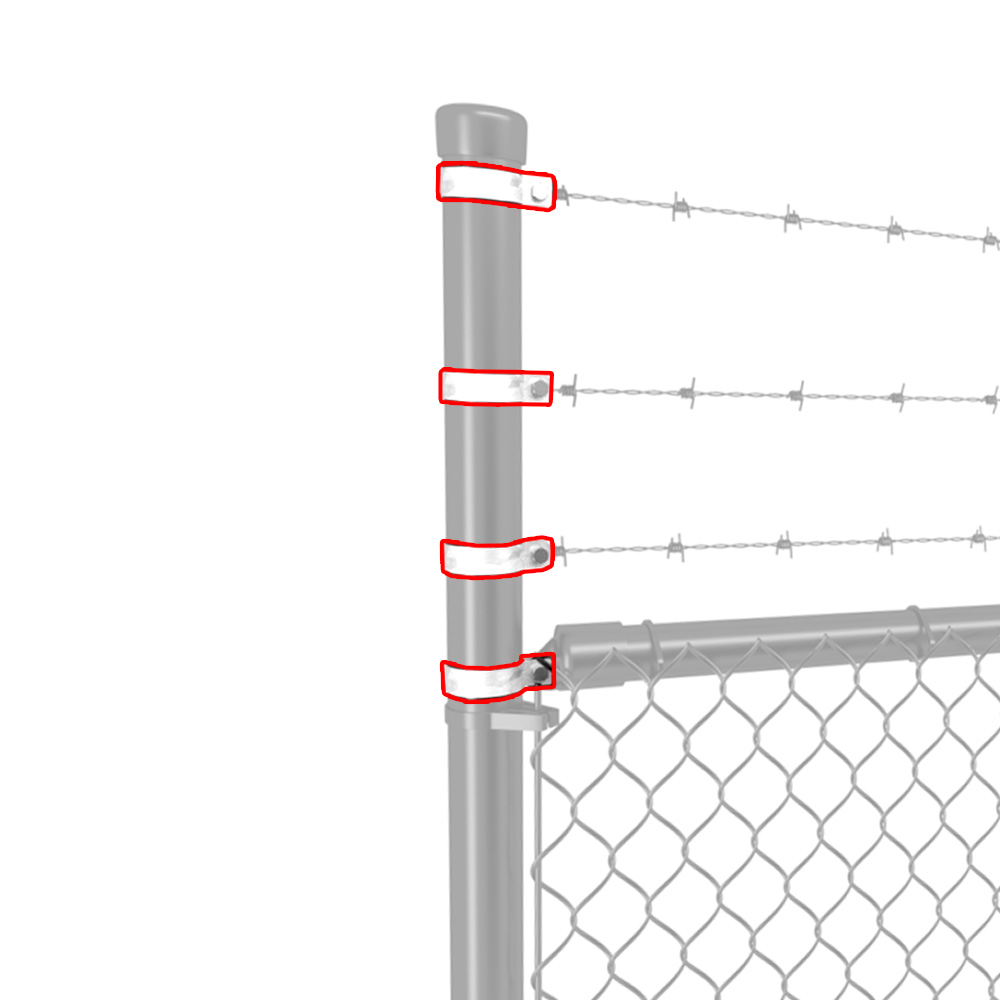 Fence brace band - stainless steel - Verpas B.V.